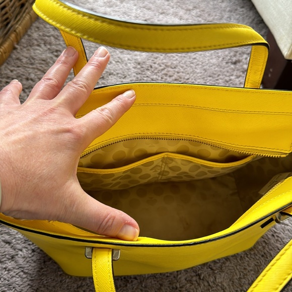Kate spade bright yellow tote - Picture 4 of 7
